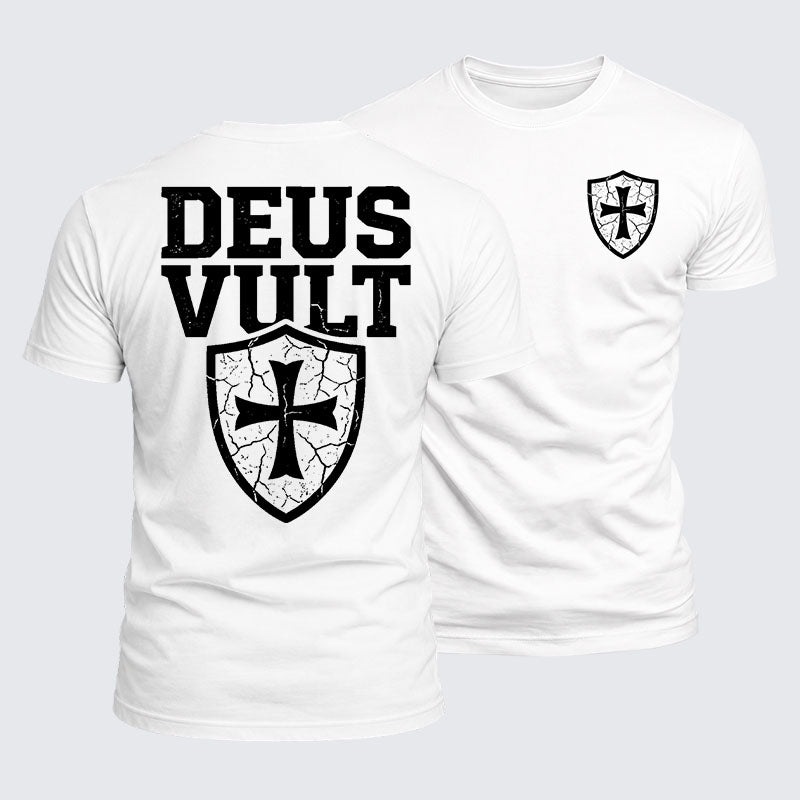 Luxe Mercerized Cotton Tee - Deus Vult