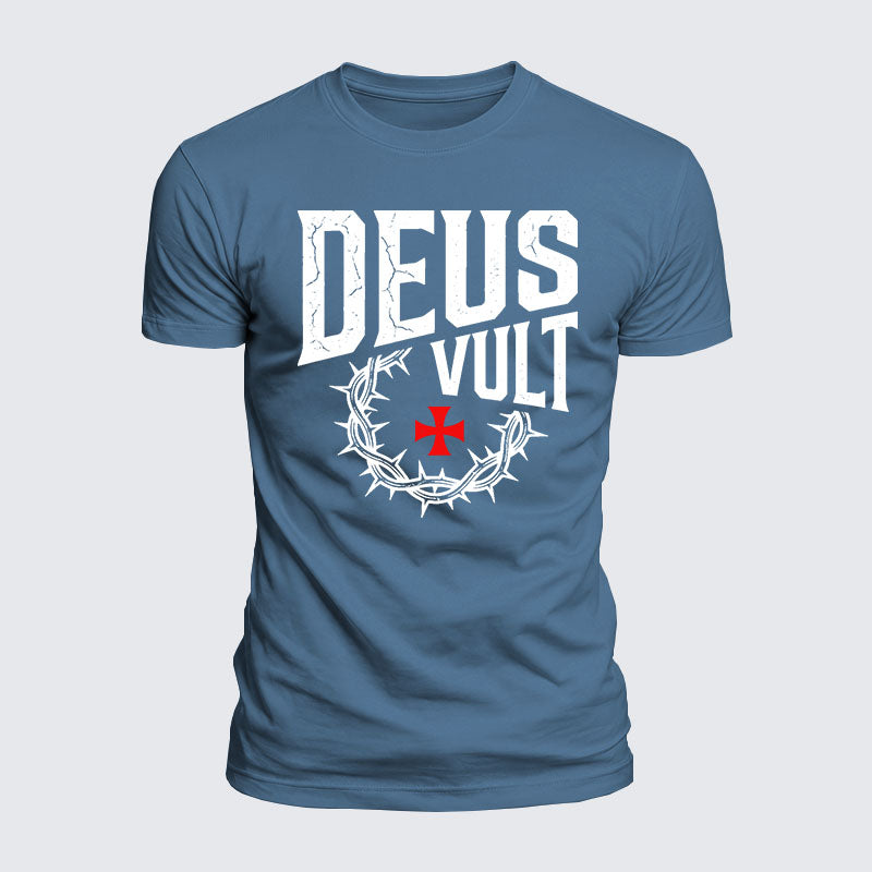 Luxe Mercerized Cotton Tee - Deus Vult