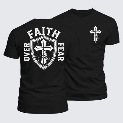 Luxe Mercerized Cotton Tee - Faith Over Fear