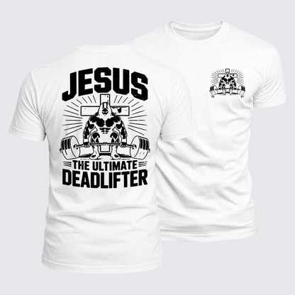 Luxe Mercerized Cotton Tee - Jesus The Ultimate Deadlifter