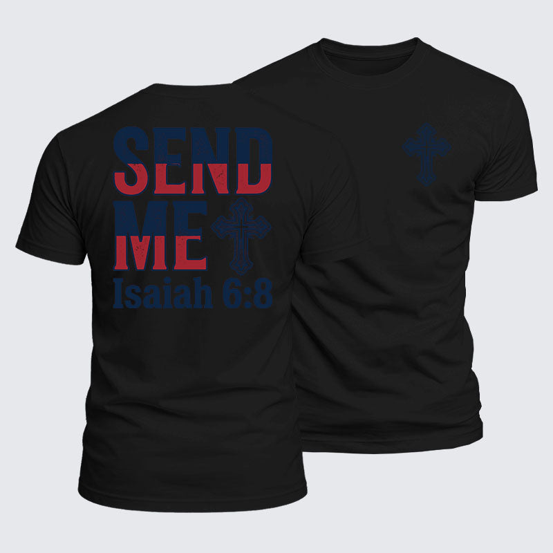 Luxe Mercerized Cotton Tee - Isaiah 6:8 - SEND ME