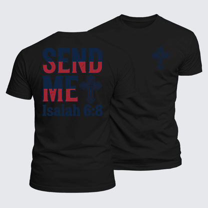 Luxe Mercerized Cotton Tee - Isaiah 6:8 - SEND ME