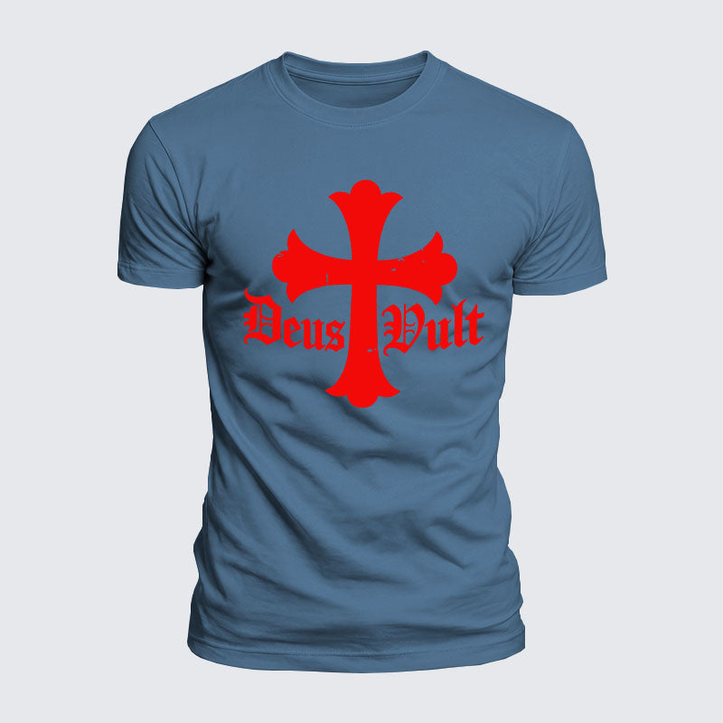 Luxe Mercerized Cotton Tee - Deus Vult