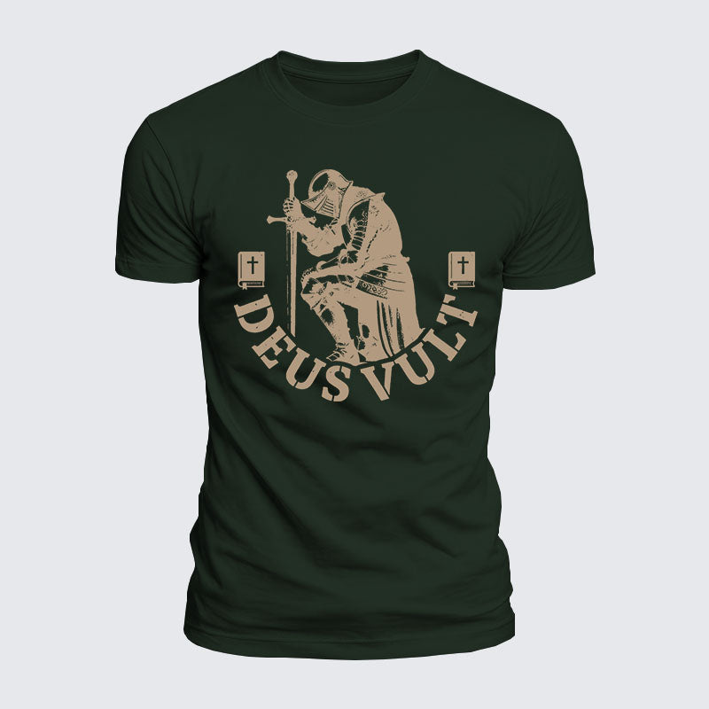 Luxe Mercerized Cotton Tee - Deus Vult