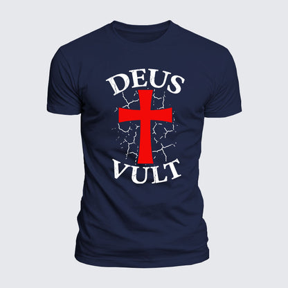 Luxe Mercerized Cotton Tee - Deus Vult