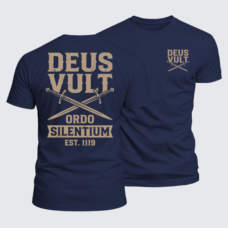 Luxe Mercerized Cotton Tee - Deus Vult