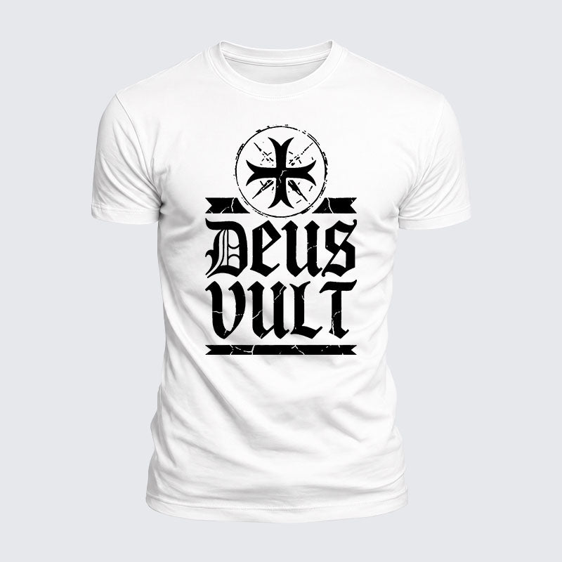 Luxe Mercerized Cotton Tee - Deus Vult