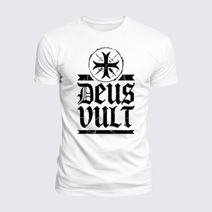 Luxe Mercerized Cotton Tee - Deus Vult