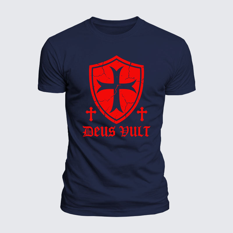 Luxe Mercerized Cotton Tee - Deus Vult