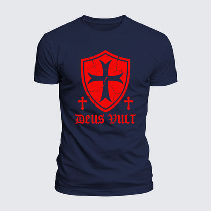Luxe Mercerized Cotton Tee - Deus Vult