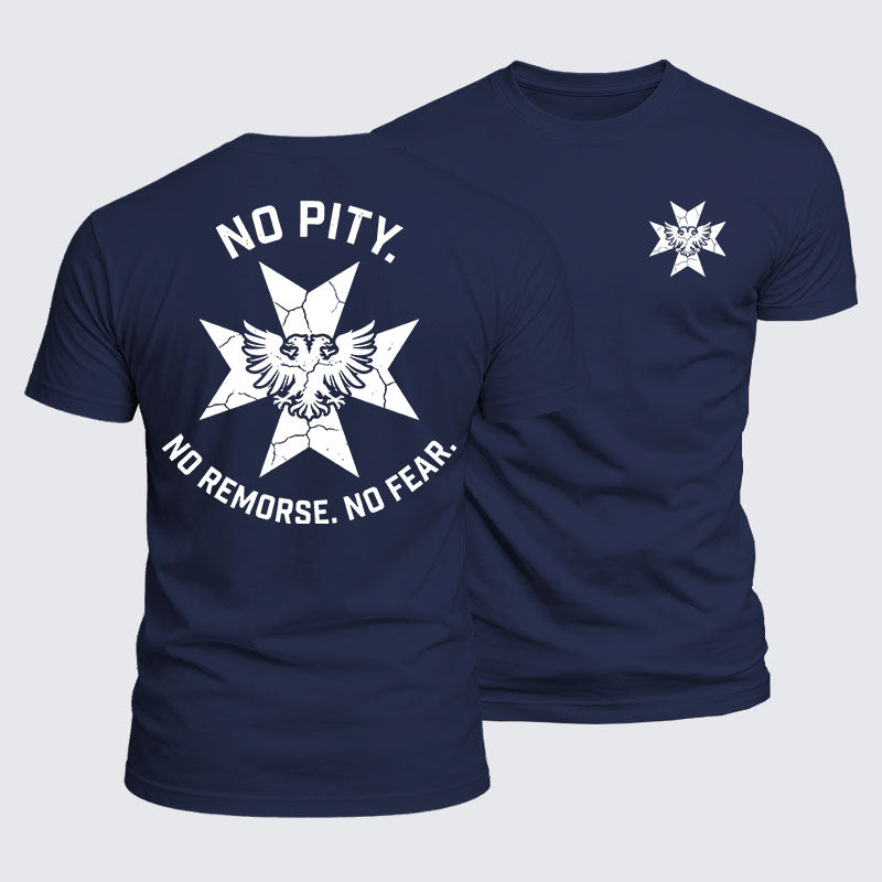 Luxe Mercerized Cotton Tee -  No Pity No Remorse No Fear