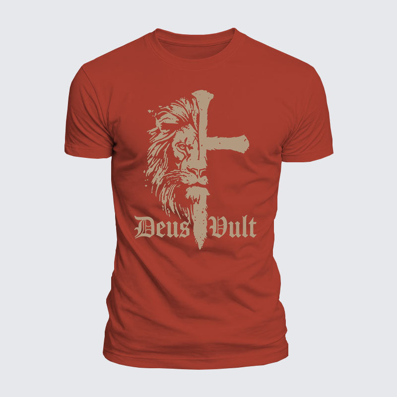 Luxe Mercerized Cotton Tee -  Deus Vult