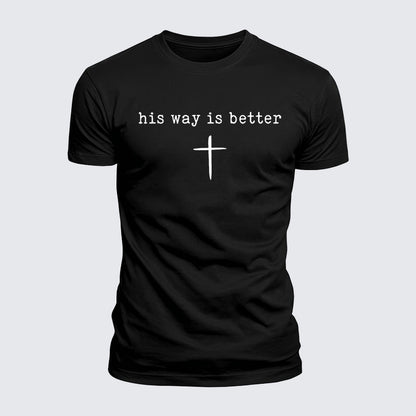 Luxe Mercerized Cotton Tee - His Way Is Better