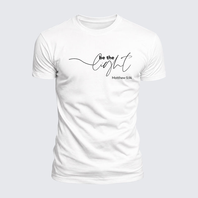 Luxe Mercerized Cotton Tee - Be The Light