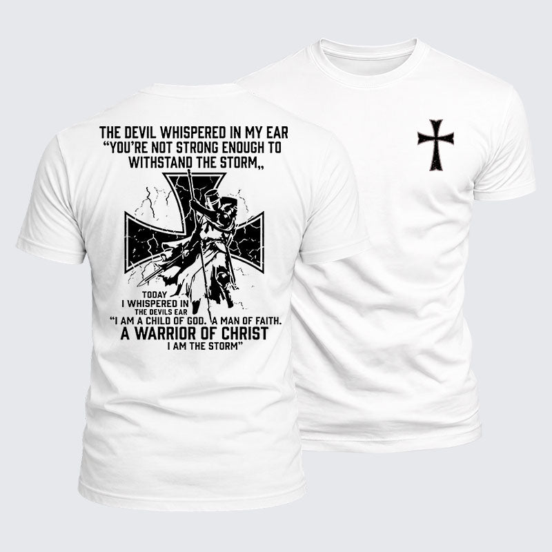 Luxe Mercerized Cotton Tee -  The Devil Whispered in My Ear