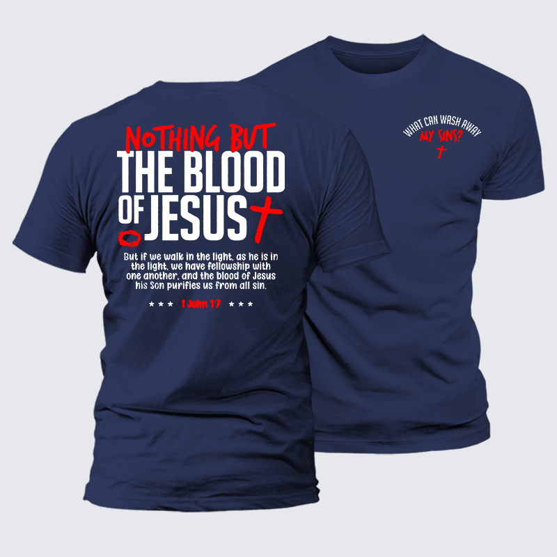 Luxe Mercerized Cotton Tee - What Can Wash Away My Sins