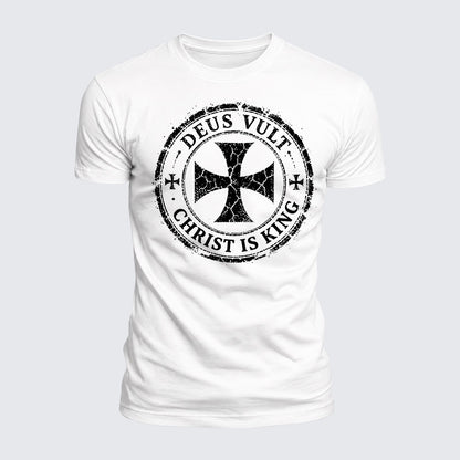 Luxe Mercerized Cotton Tee - Deus Vult Christ Is King