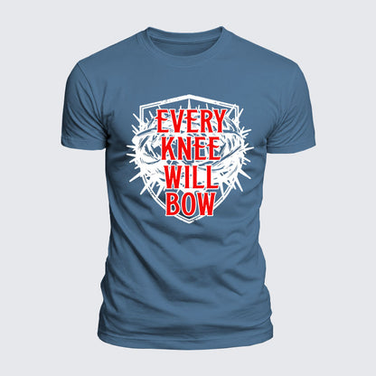 Luxe Mercerized Cotton Tee - Every Knee Will Bow