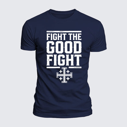 Luxe Mercerized Cotton Tee -  Fight the Good Fight