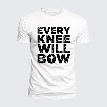 Luxe Mercerized Cotton Tee -  Every Knee Will Bow