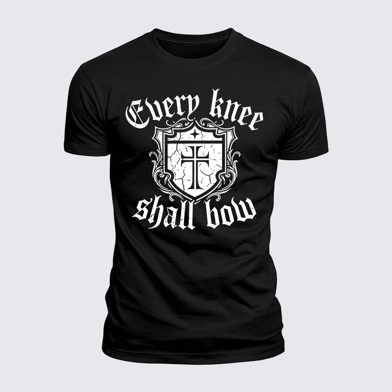 Luxe Mercerized Cotton Tee -  Every Knee Will Bow
