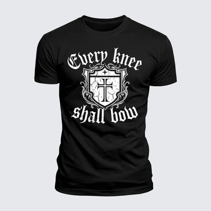 Luxe Mercerized Cotton Tee -  Every Knee Will Bow