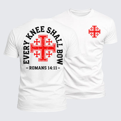 Luxe Mercerized Cotton Tee -  Every Knee Will Bow
