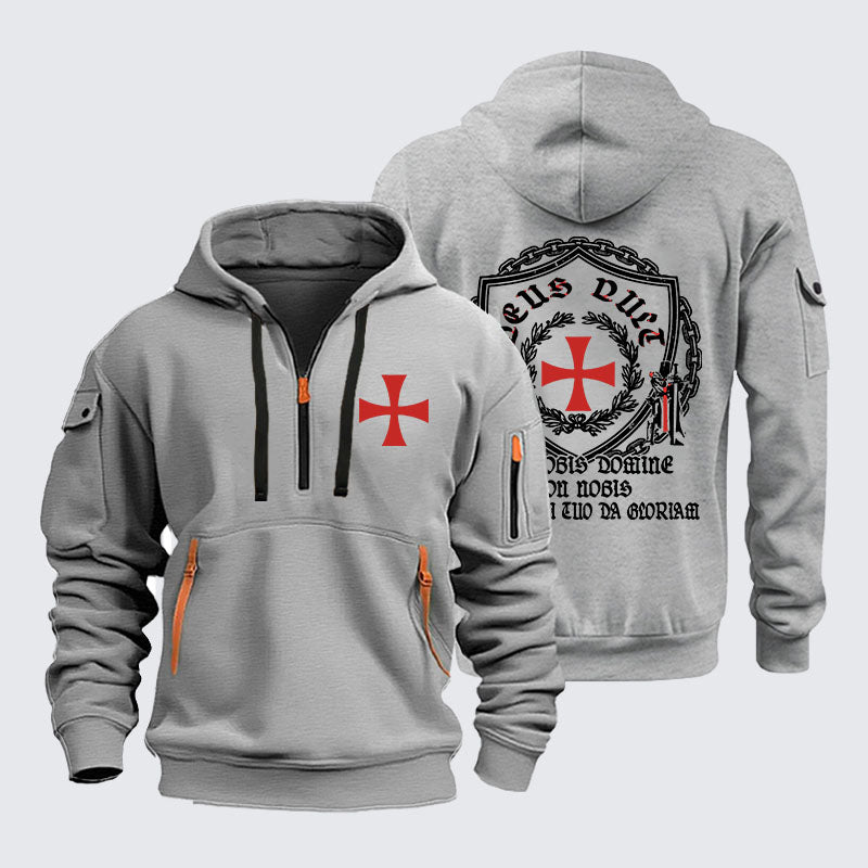 Zipper Hoodies -  Non Nobis Domine, Non Nobis, Sed Nomini Tuo Da Gloriam