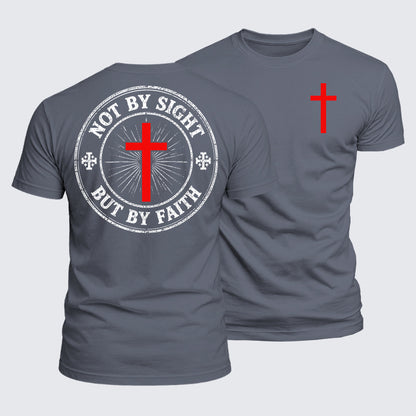 Luxe Mercerized Cotton Tee - Not By Sight But By Faith