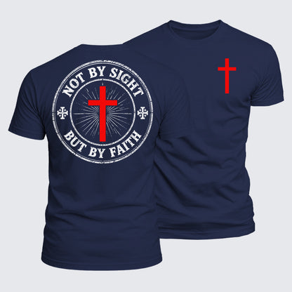 Luxe Mercerized Cotton Tee - Not By Sight But By Faith