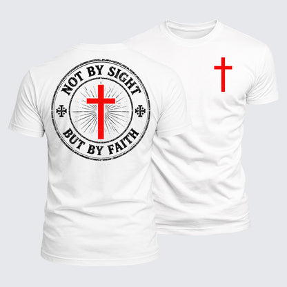 Luxe Mercerized Cotton Tee - Not By Sight But By Faith