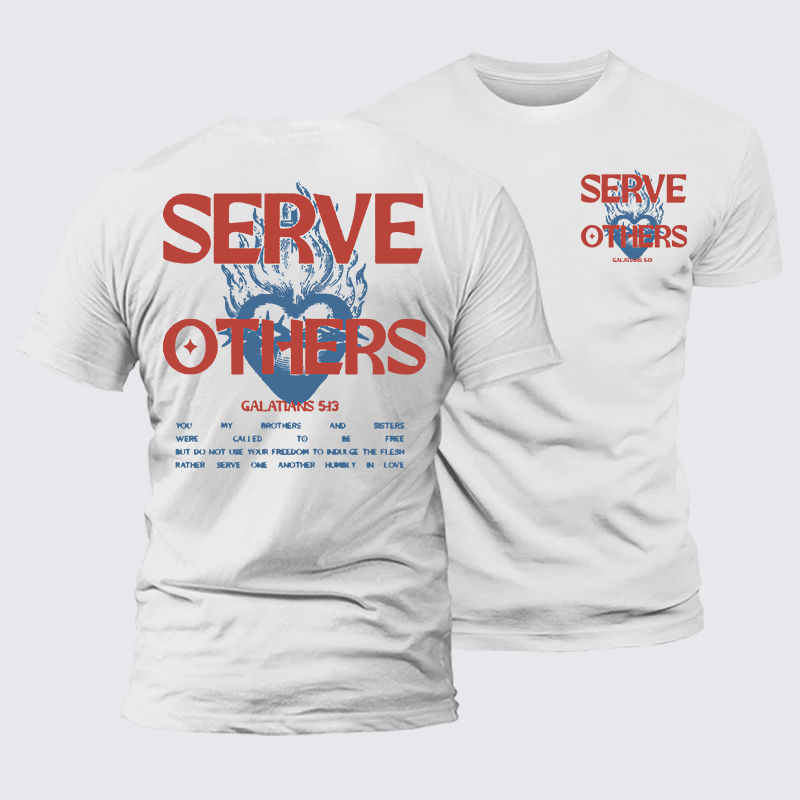 Luxe Mercerized Cotton Tee - Serve Others