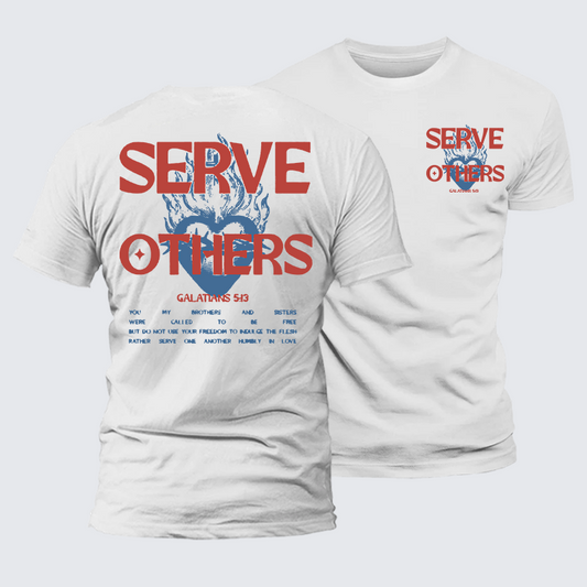 Luxe Mercerized Cotton Tee - Serve Others