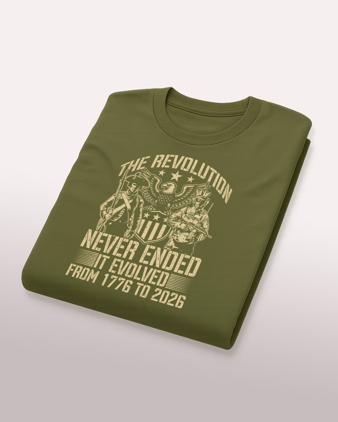 "The Revolution Never Ended" â 1776 to 2026 Tee