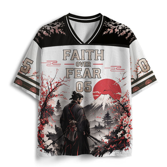 Faith Over Fear Christian Mesh Jersey