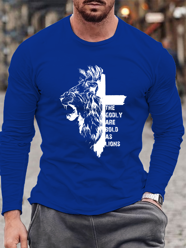 Cross Lion Long Sleeve T-shirt