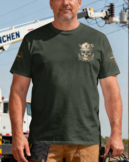 Storms Don't Scare Me God Made Me A Lineman T-Shirt