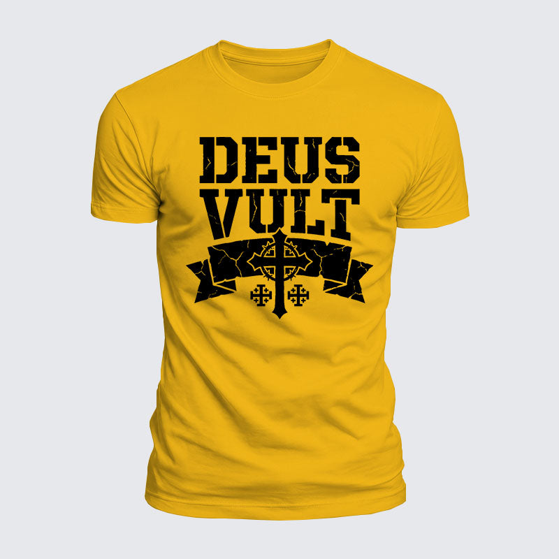 Luxe Mercerized Cotton Tee - Deus Vult