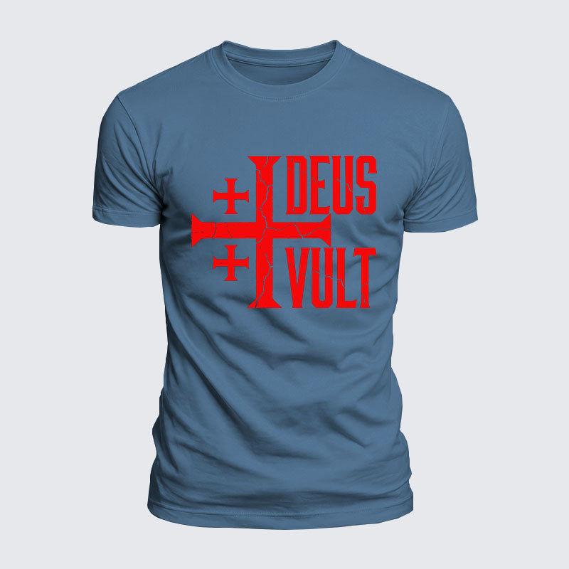 Luxe Mercerized Cotton Tee - Deus Vult