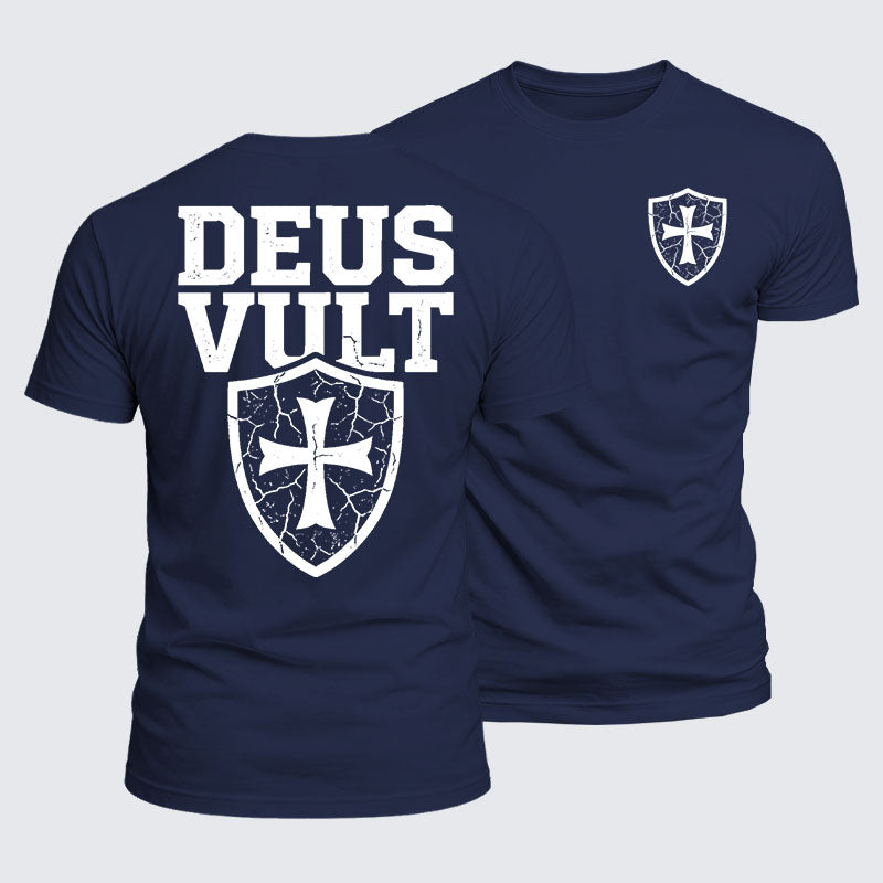 Luxe Mercerized Cotton Tee - Deus Vult