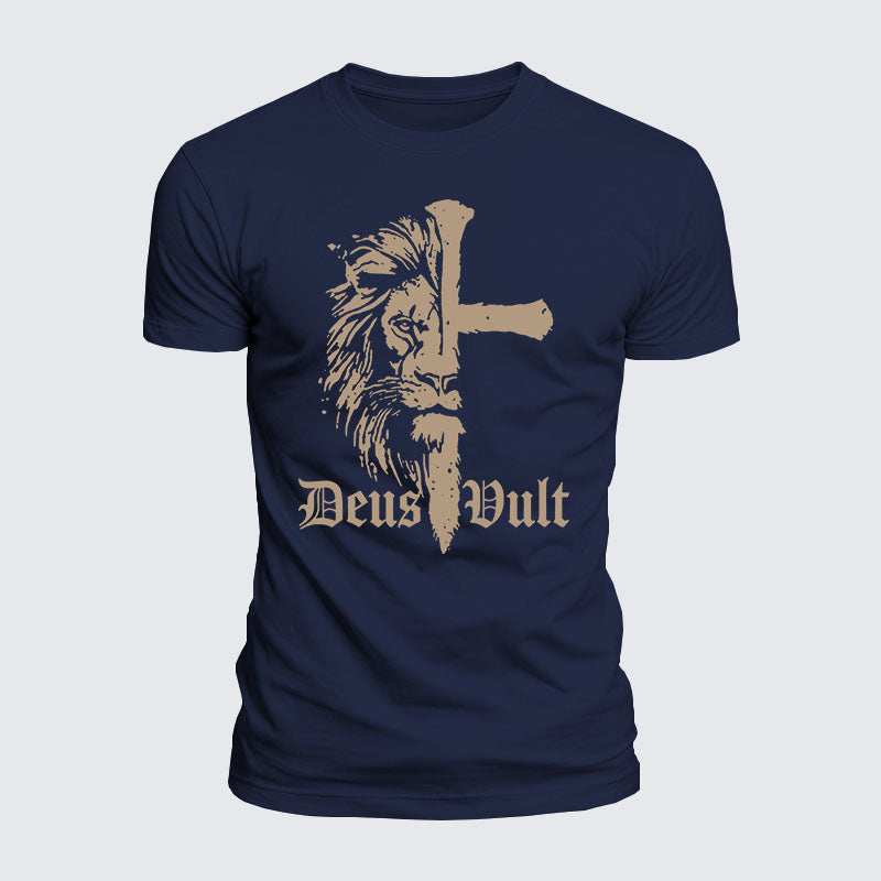 Luxe Mercerized Cotton Tee -  Deus Vult