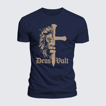 Luxe Mercerized Cotton Tee -  Deus Vult