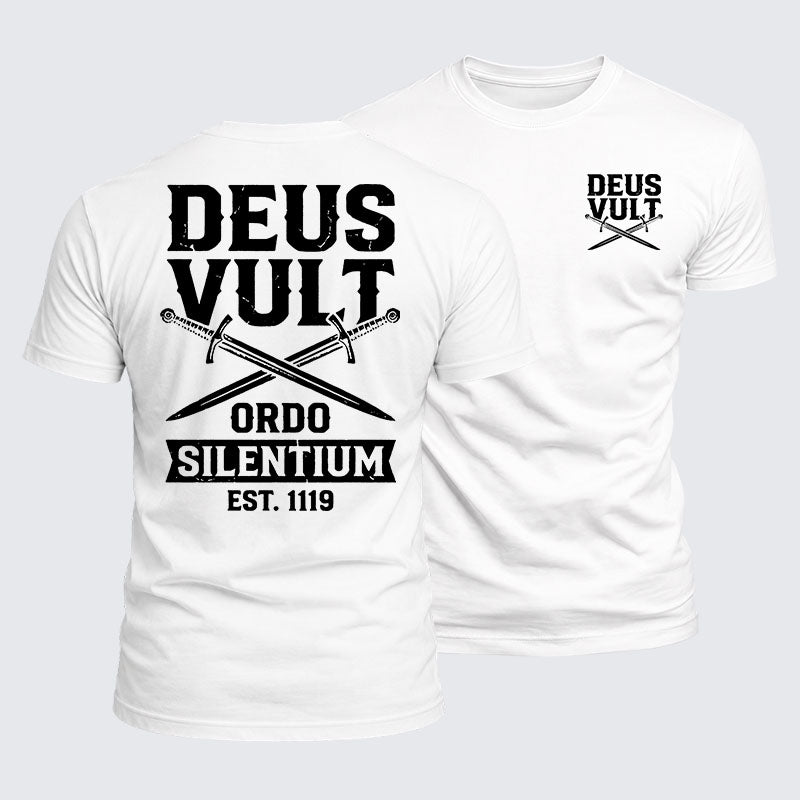 Luxe Mercerized Cotton Tee - Deus Vult