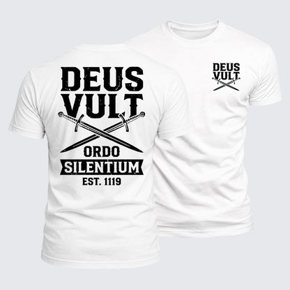 Luxe Mercerized Cotton Tee - Deus Vult