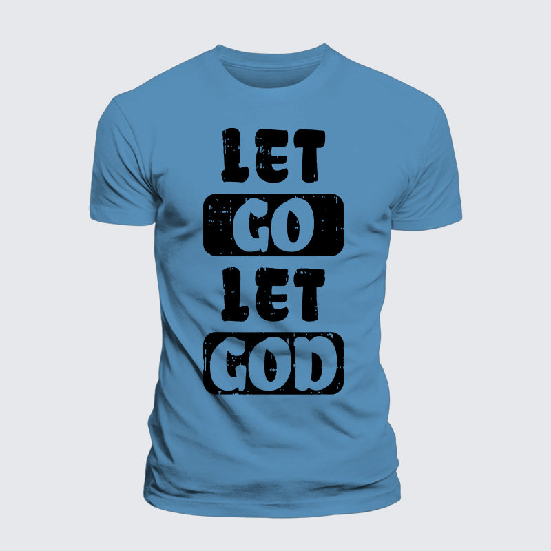 Luxe Mercerized Cotton Tee - Let Go Let God