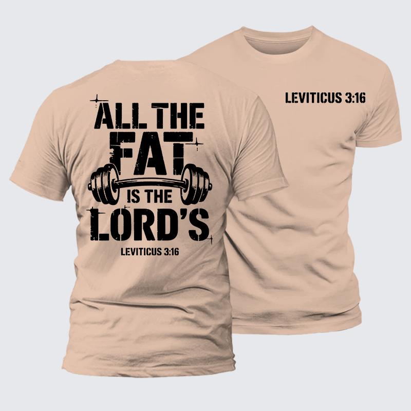Luxe Mercerized Cotton Tee - All The Fat Is The Lord's
