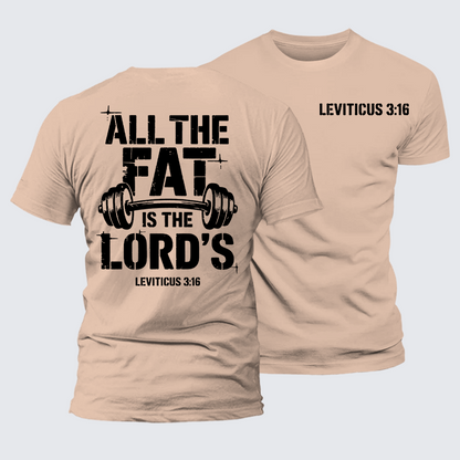 Luxe Mercerized Cotton Tee - All The Fat Is The Lord's