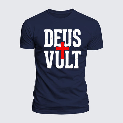 Luxe Mercerized Cotton Tee - Deus Vult