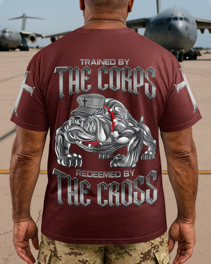Trained By The Corps Redeemed By The Cross T-Shirt