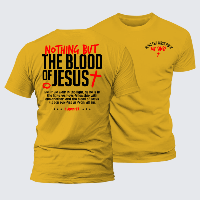Luxe Mercerized Cotton Tee - What Can Wash Away My Sins